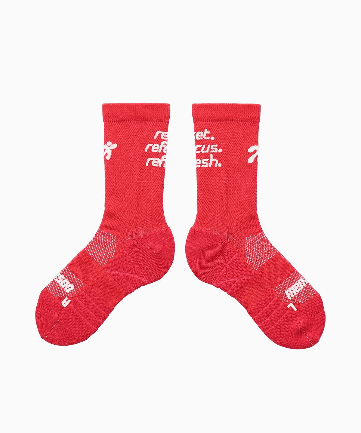 미나수(MENASOO) Flow Running Crew Socks_Pink