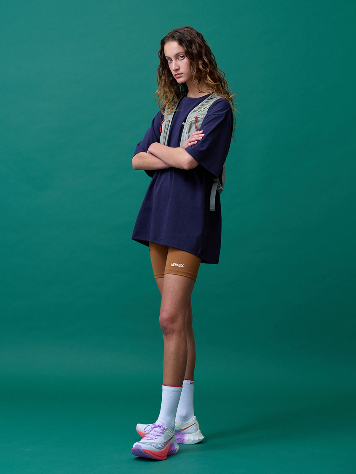 미나수(MENASOO) MNS Run Fit Pro Socks_White