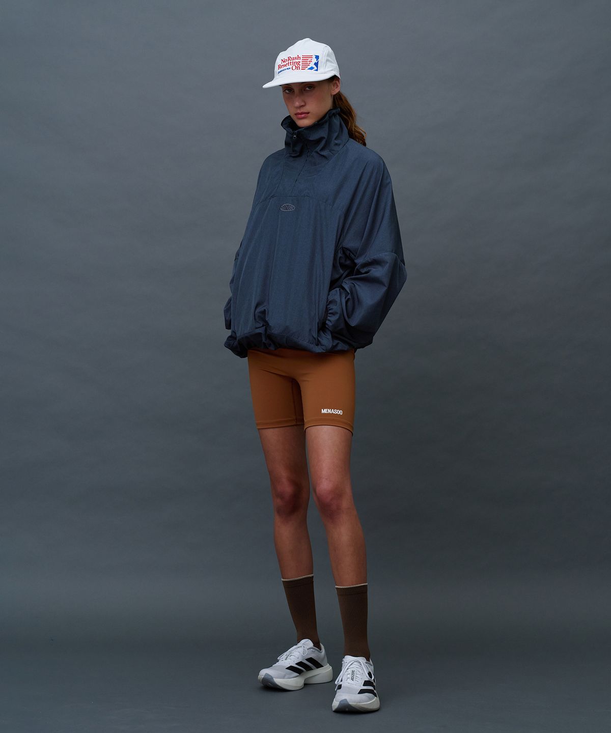 미나수(MENASOO) MNS Run Fit Pro Socks_Brown