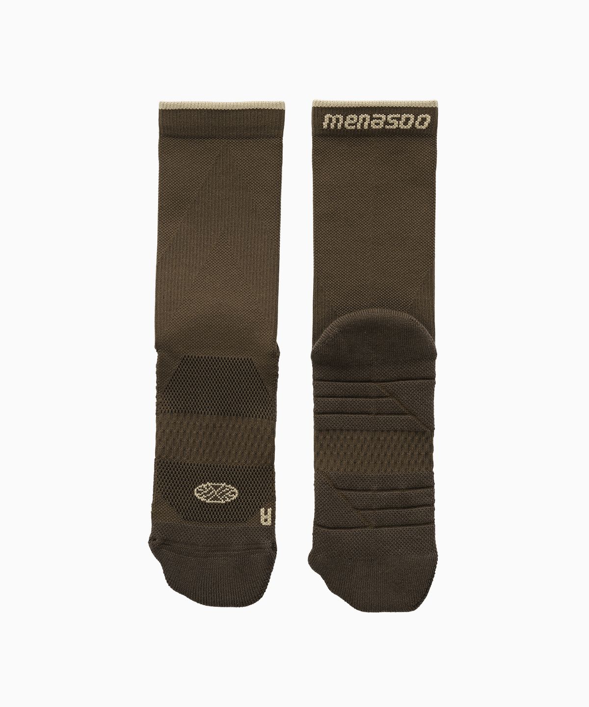 미나수(MENASOO) MNS Run Fit Pro Socks_Brown
