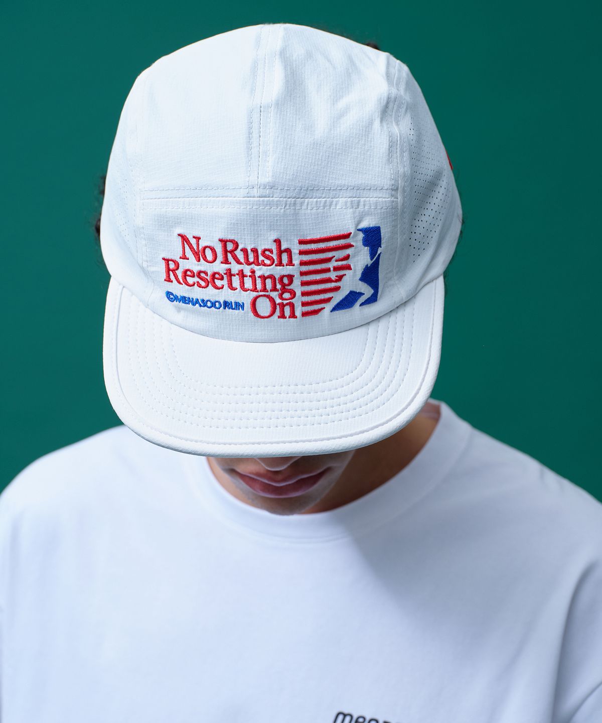 미나수(MENASOO) Running Sports No Rush Short Brim Cap_White