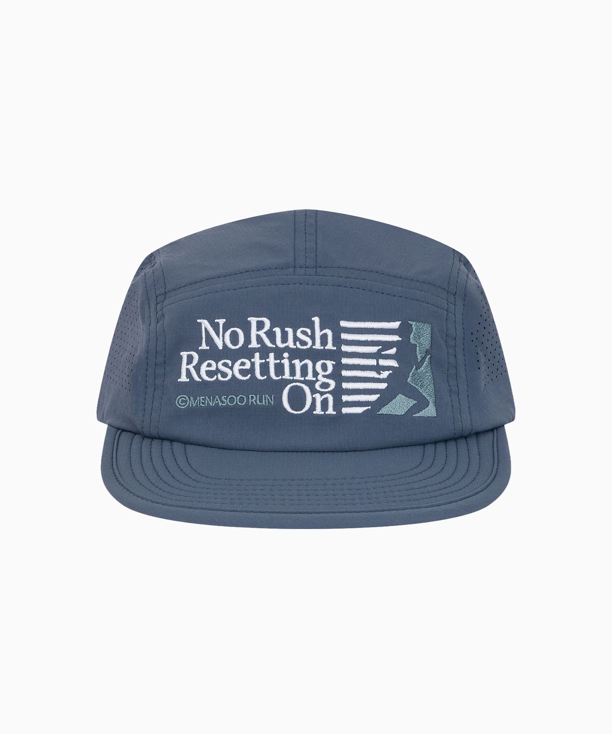 미나수(MENASOO) Running Sports No Rush Short Brim Cap_Blue