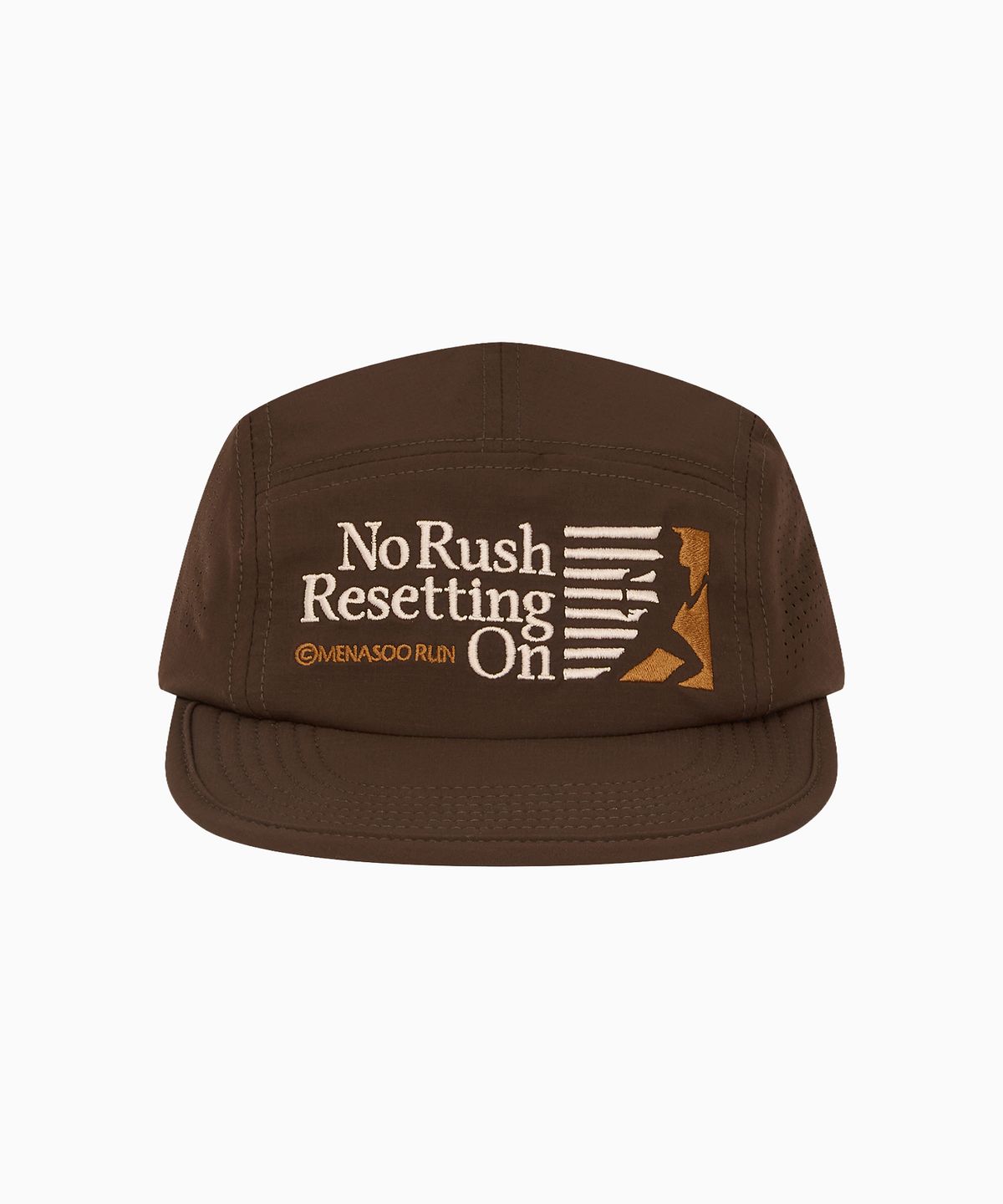 미나수(MENASOO) Running Sports No Rush Short Brim Cap_Brown