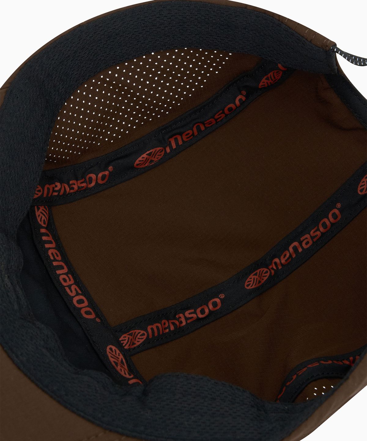 미나수(MENASOO) Running Sports No Rush Short Brim Cap_Brown