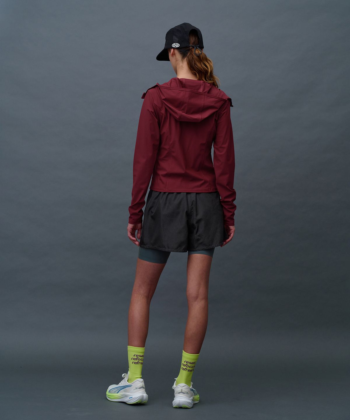 미나수(MENASOO) MNS Running Sports Short Brim Cap_Black