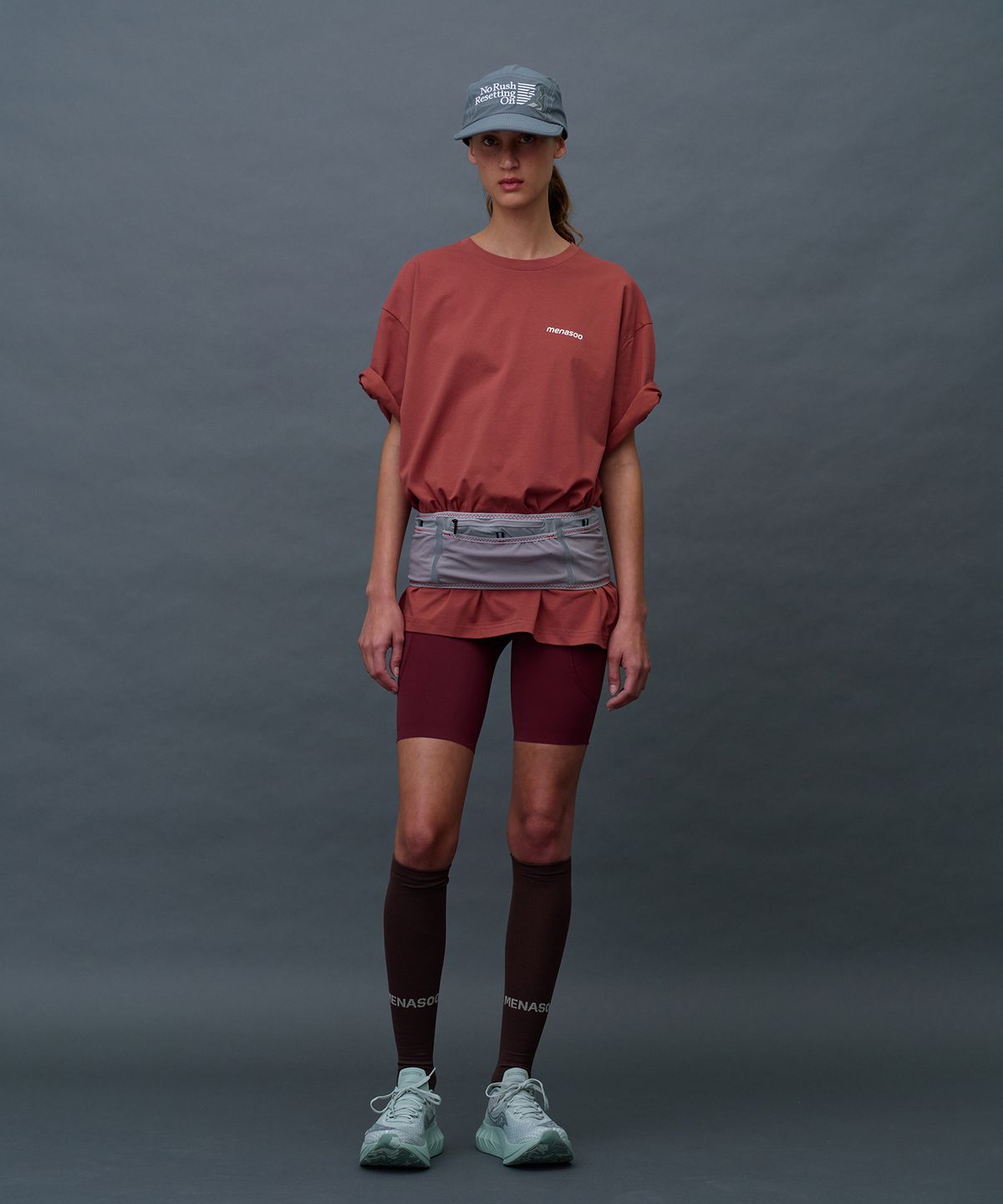 미나수(MENASOO) Distance Running Belt_Charcoal