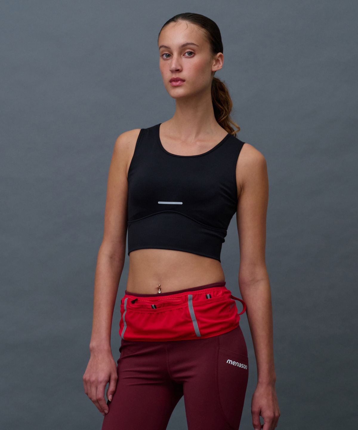 미나수(MENASOO) Distance Running Belt_Red