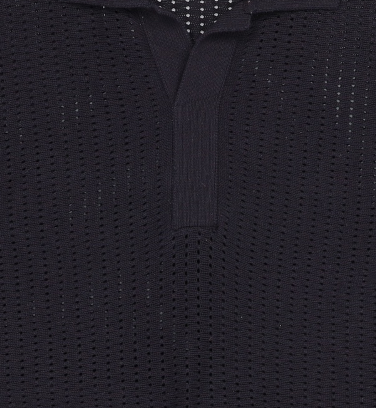 메종미네드(MAISON MINED) SAINT BLACK KNIT HALF SHIRTS M
