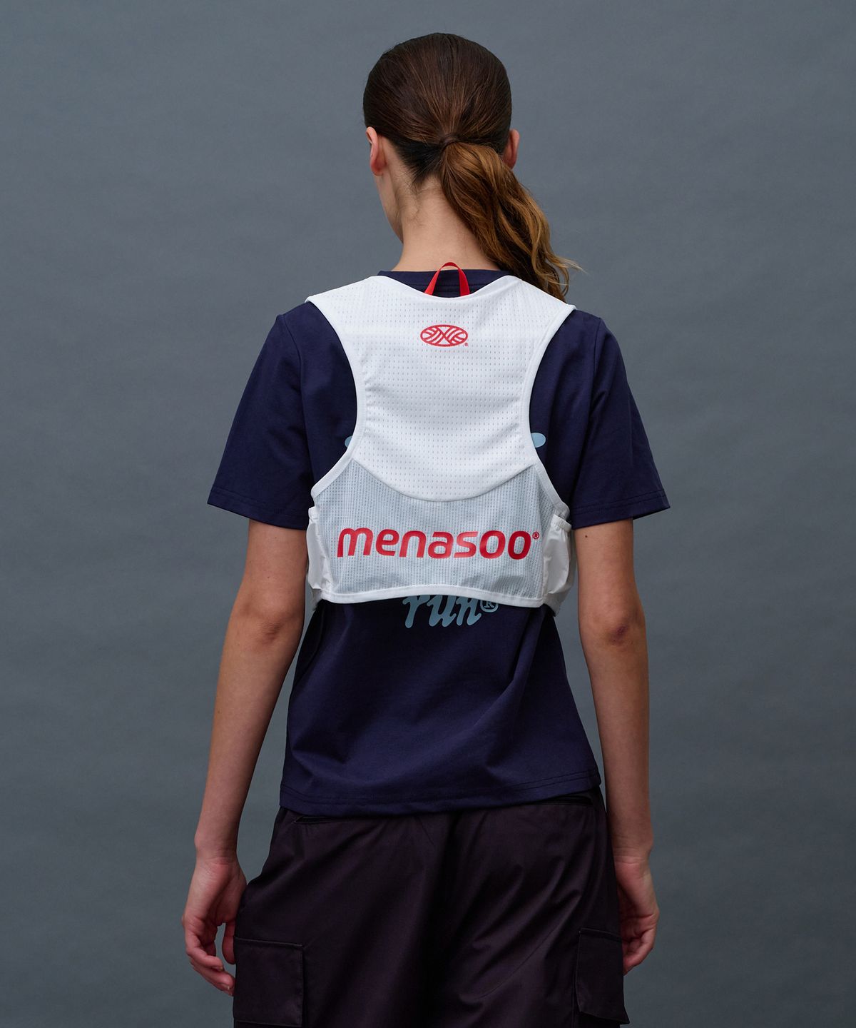 미나수(MENASOO) Active Running Vest_White