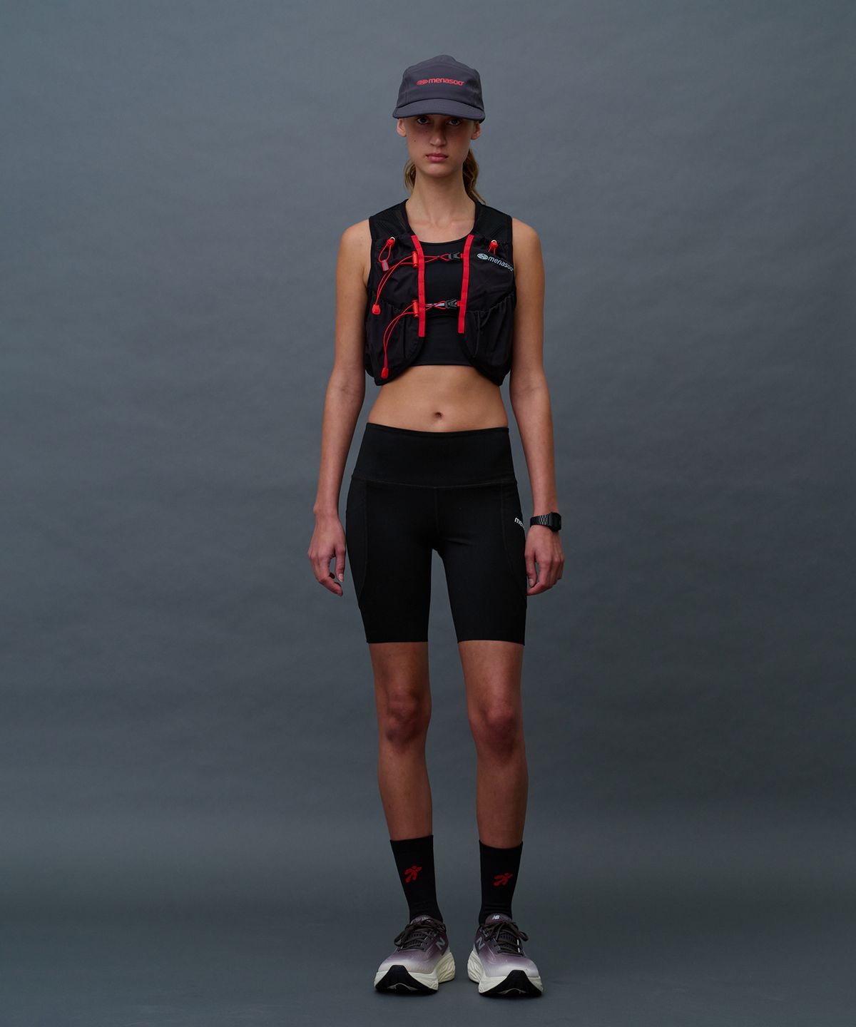 미나수(MENASOO) Active Running Vest_Black
