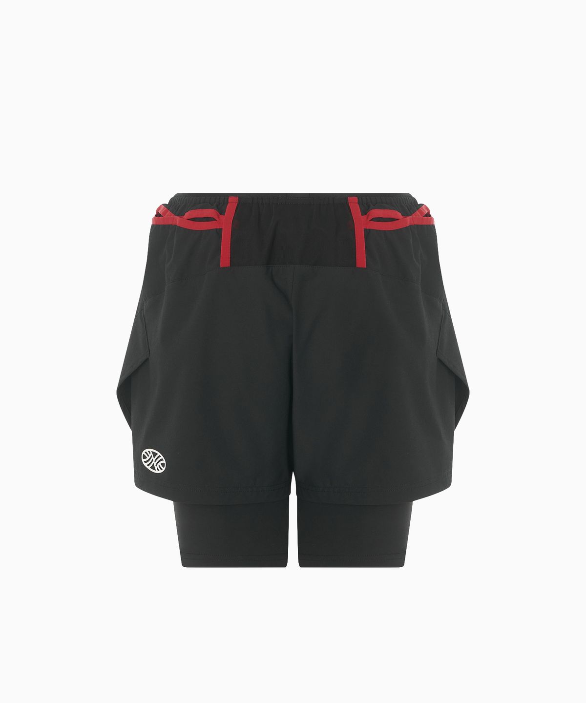 미나수(MENASOO) Unisex Multi Sport Two In One Running Shorts_Black