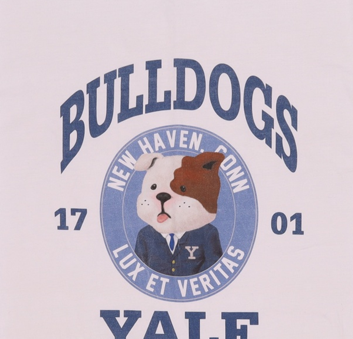 예일(YALE) 불독스 바우와우 반팔티셔츠 화이트 M