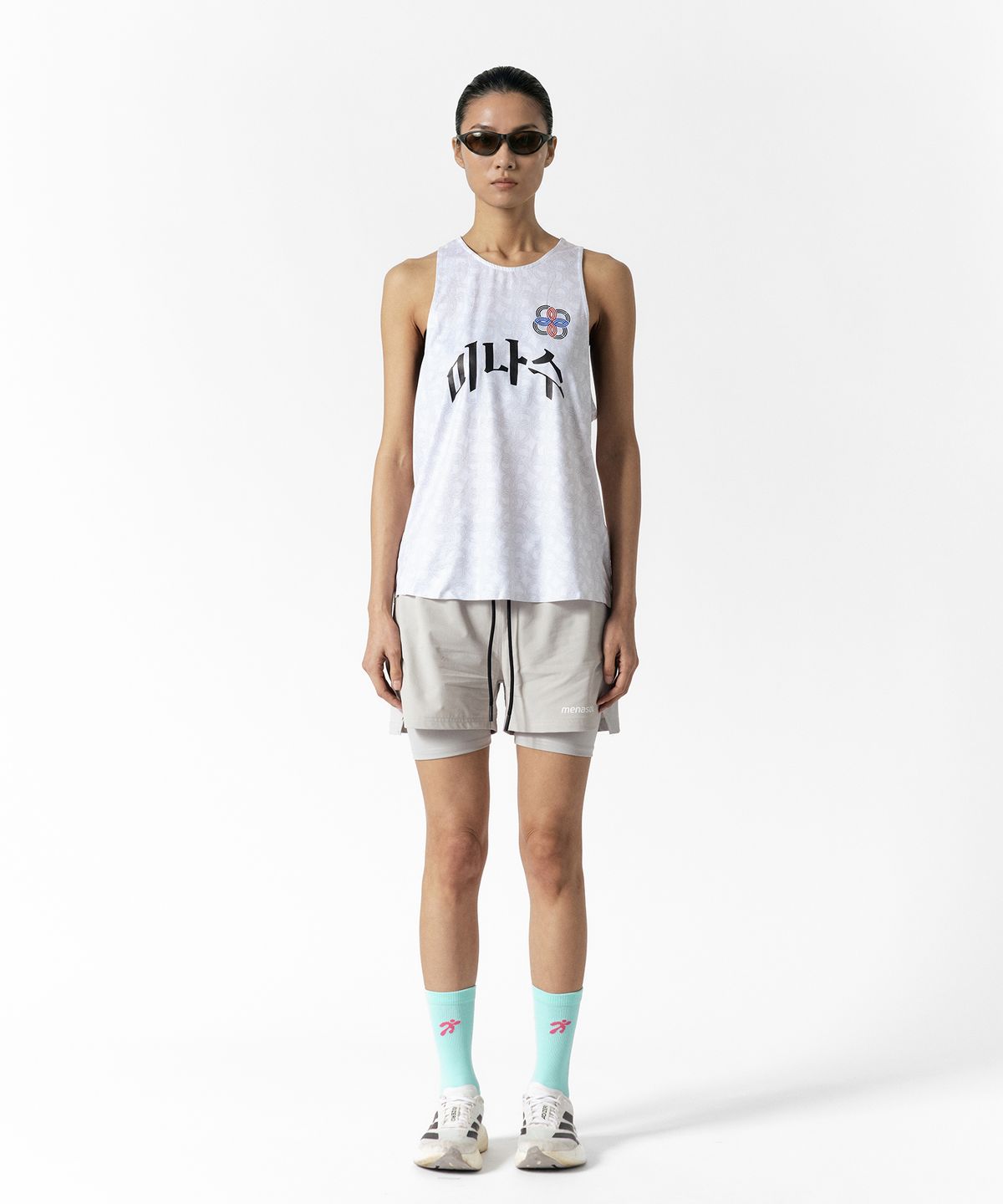 미나수(MENASOO) Unisex Icon Running Singlet_White_KR