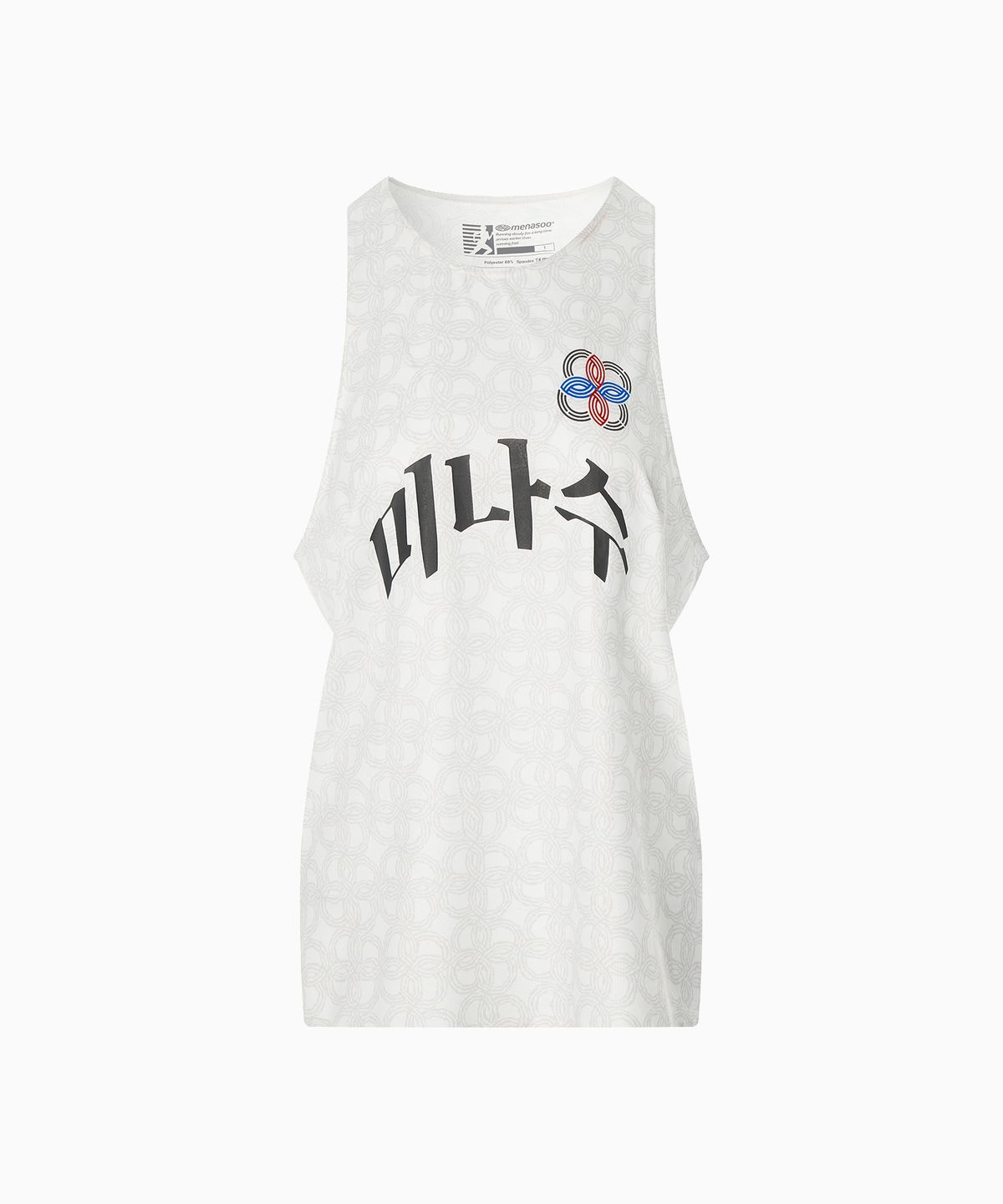 미나수(MENASOO) Unisex Icon Running Singlet_White_KR