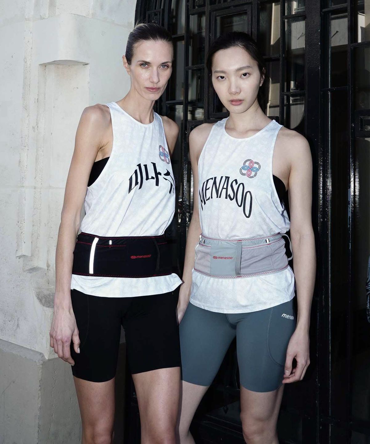 미나수(MENASOO) Unisex Icon Running Singlet_White