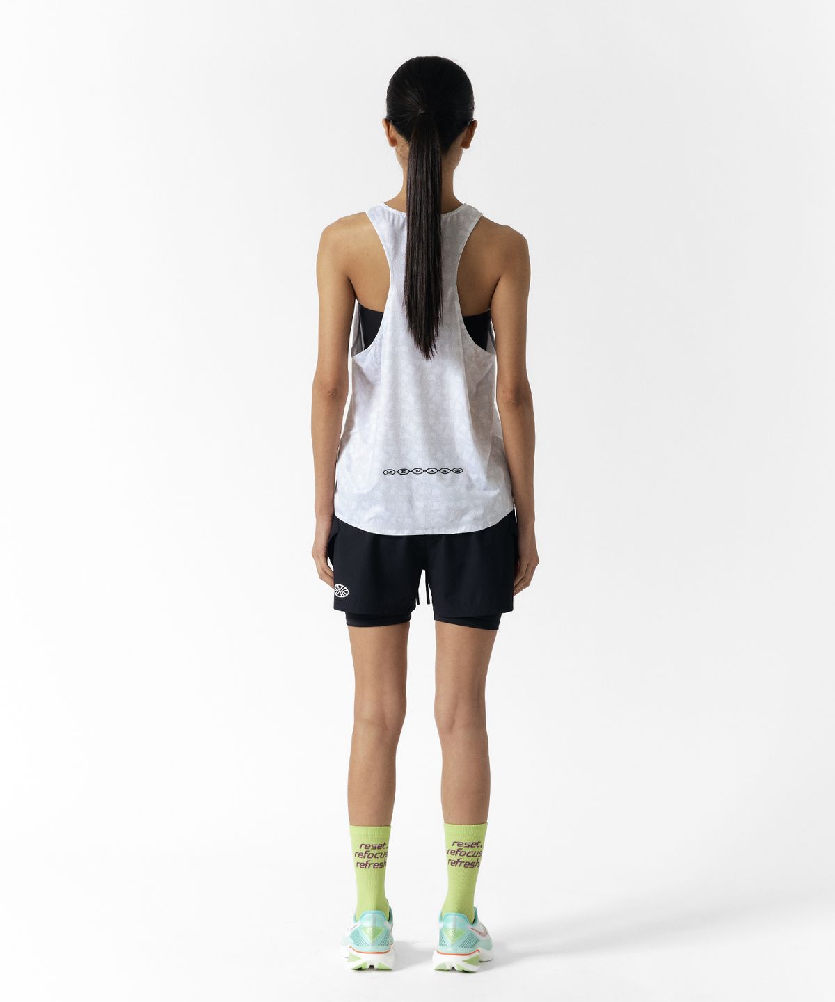 미나수(MENASOO) Unisex Icon Running Singlet_White