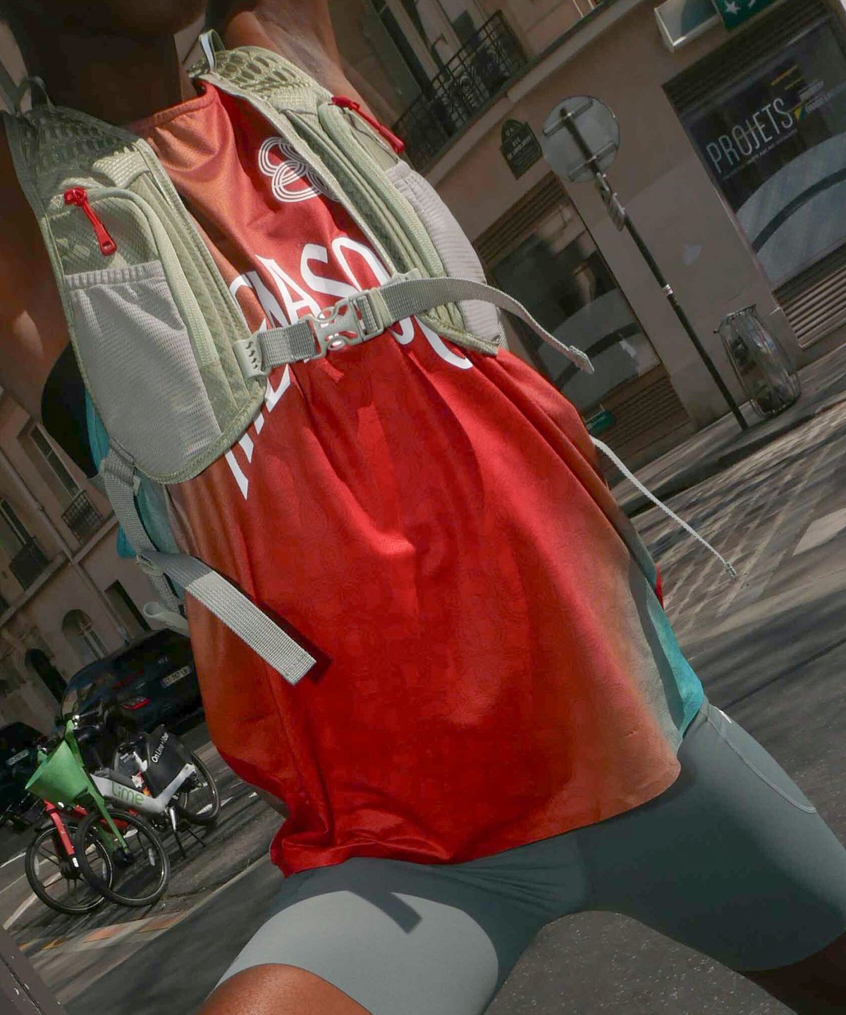 미나수(MENASOO) Unisex Icon Running Singlet_Orange