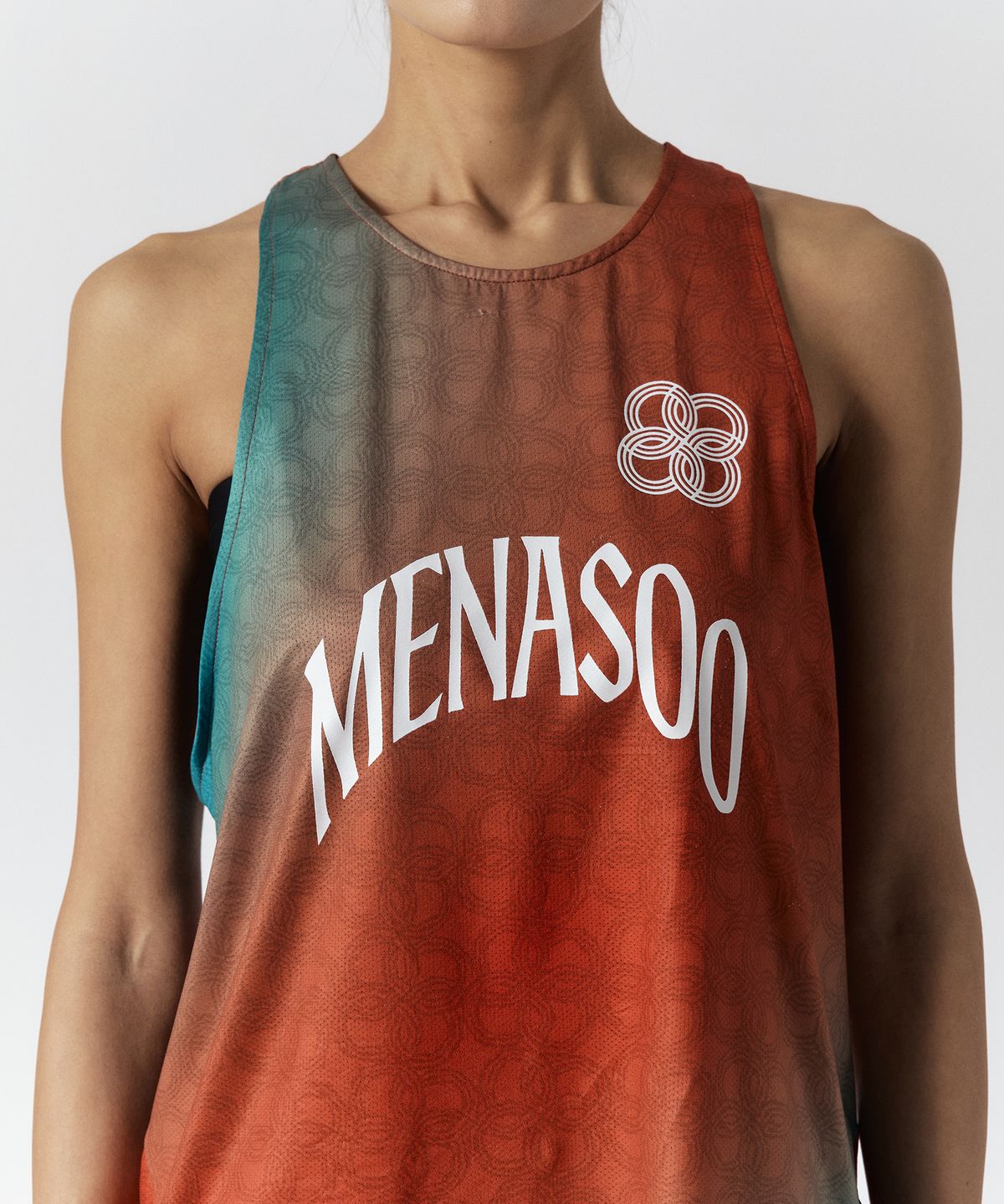 미나수(MENASOO) Unisex Icon Running Singlet_Orange