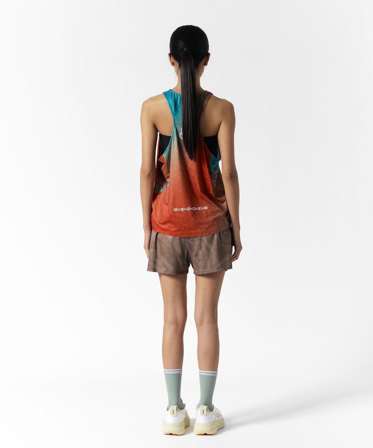 미나수(MENASOO) Unisex Icon Running Singlet_Orange