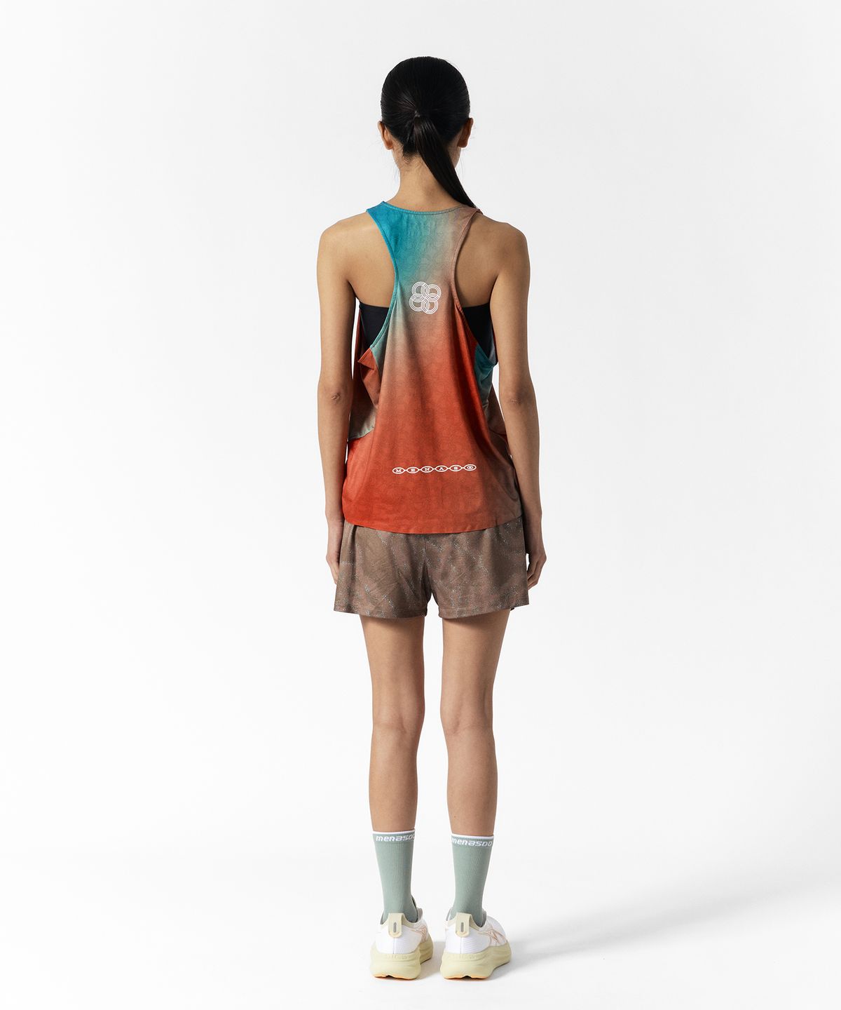 미나수(MENASOO) Unisex Icon Running Singlet_Orange