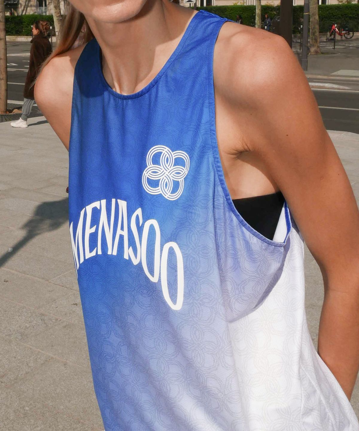 미나수(MENASOO) Unisex Icon Running Singlet_Blue