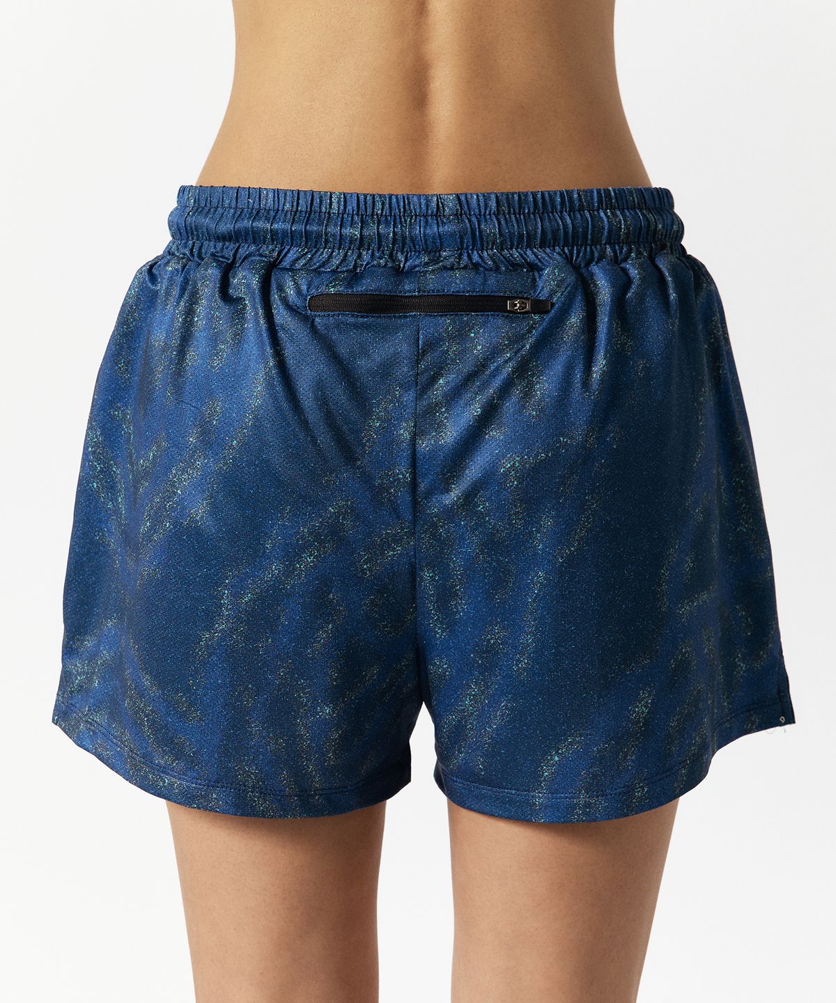 미나수(MENASOO) Pace Trace Run Shorts_Deep Blue