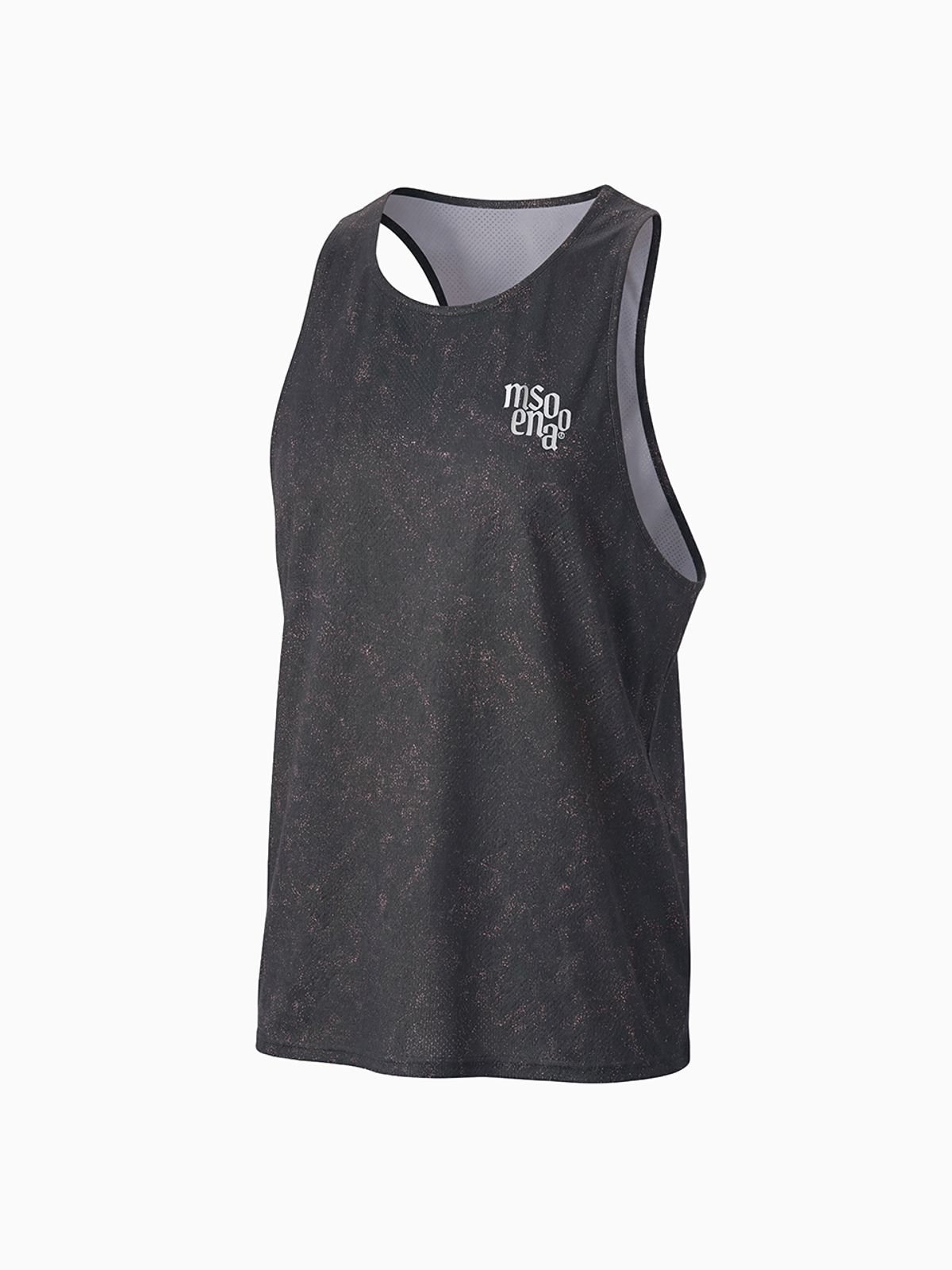 미나수(MENASOO) Unisex Pace Trace Singlet_Black