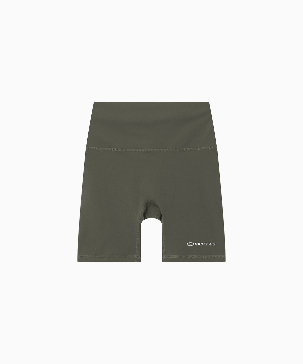 미나수(MENASOO) High Waisted Biker Leggings_Khaki