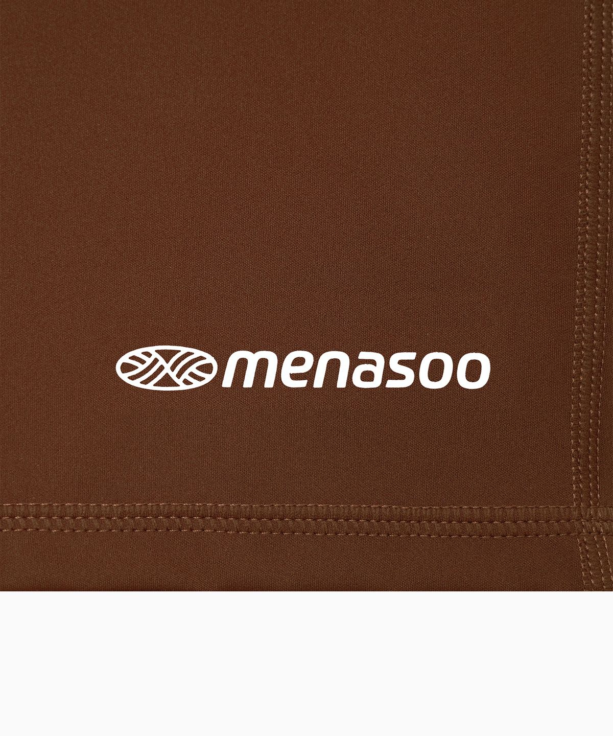 미나수(MENASOO) High Waisted Biker Leggings_Brown