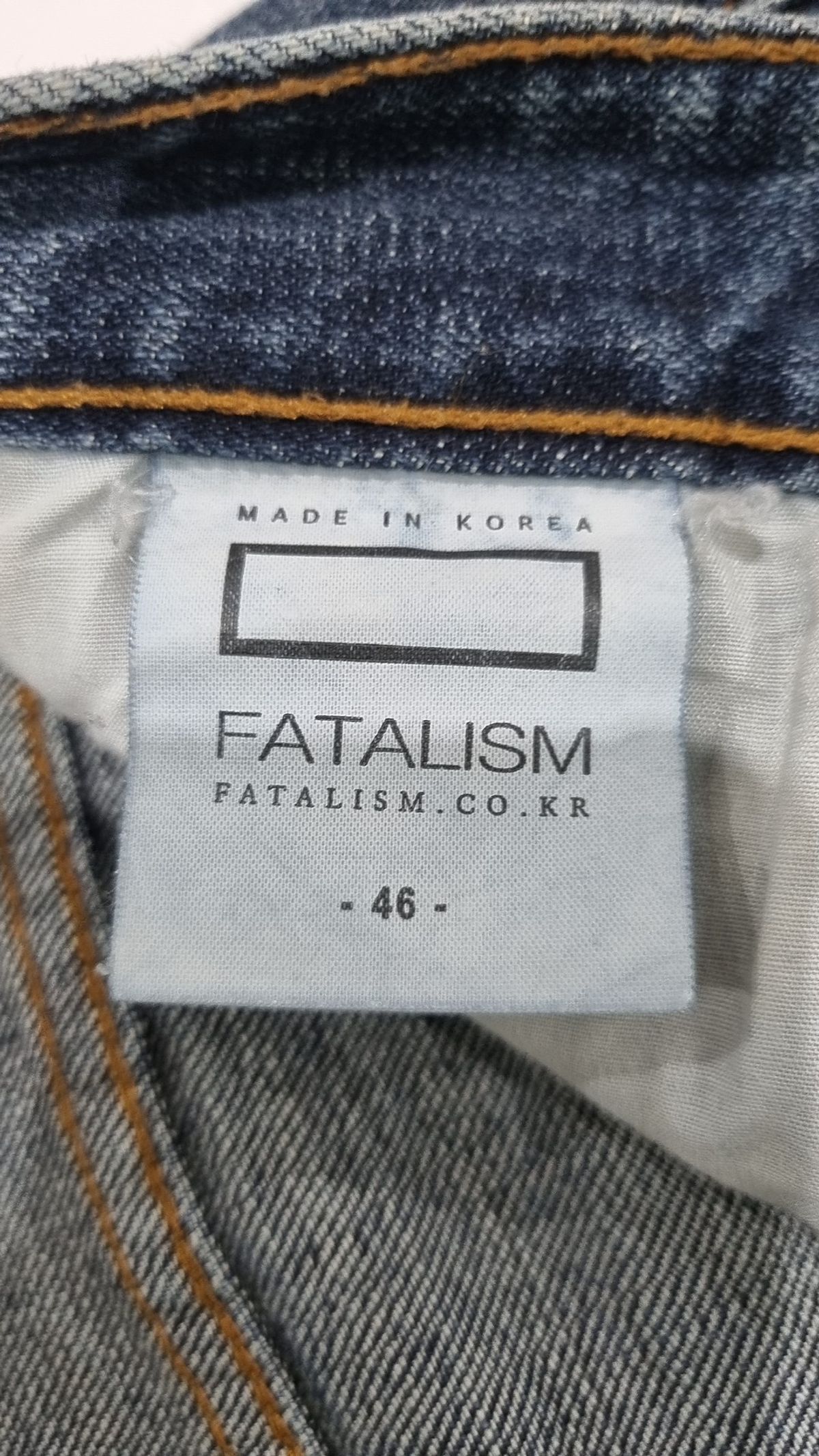 페이탈리즘(FATALISM) 청/데님 팬츠 46