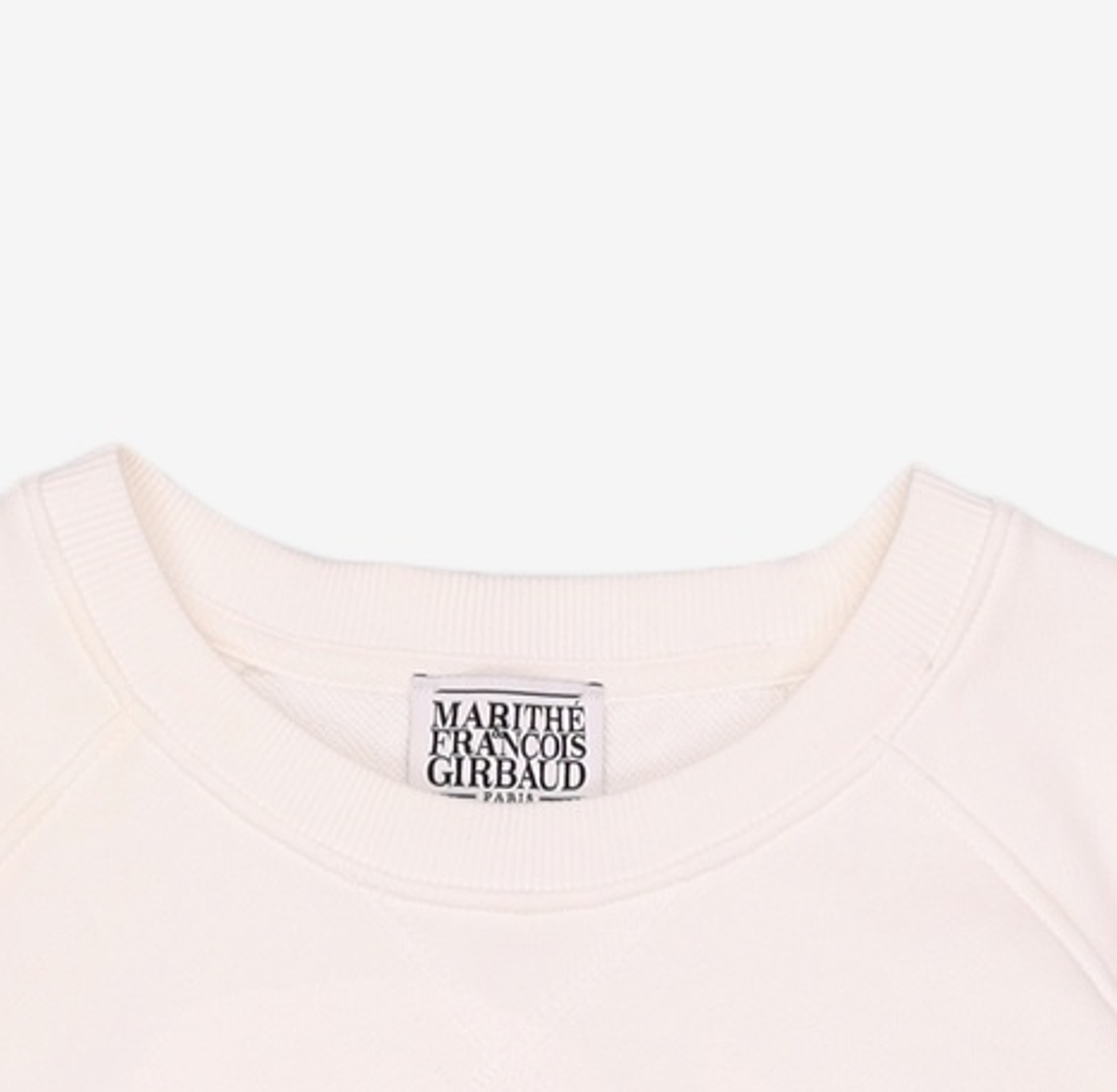 마리떼 프랑소와 저버(MARITHÉ + FRANҪOIS GIRBAUD) W VINTAGE COLLEGE LOGO SWEAT TEE off white S