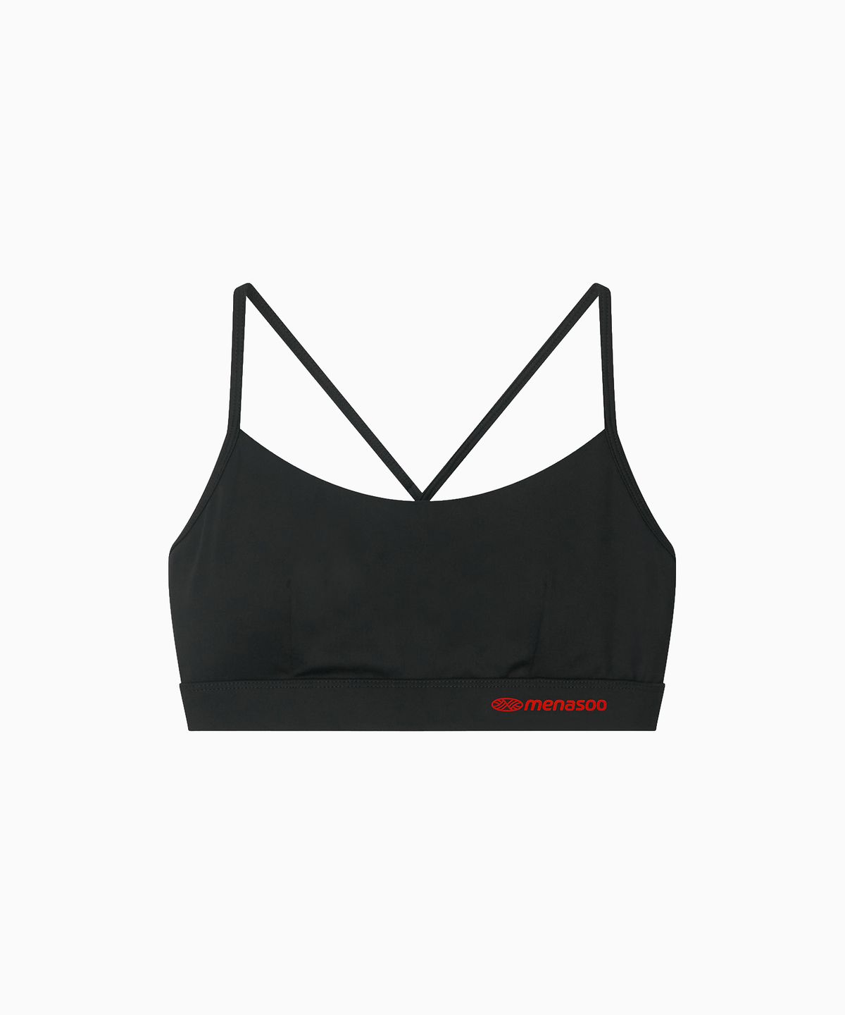 미나수(MENASOO) Cross Strap Bra Top_Black