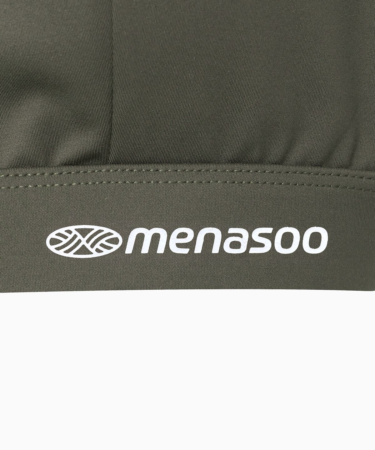 미나수(MENASOO) Cross Strap Bra Top_Khaki