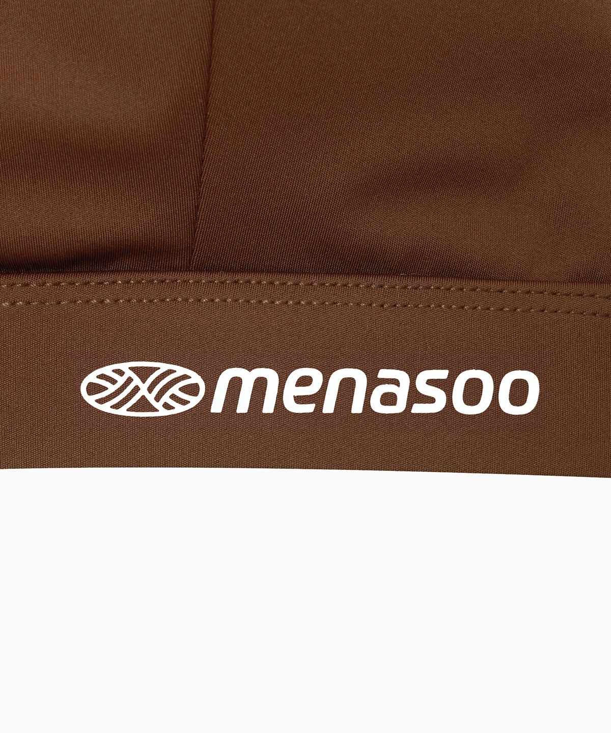 미나수(MENASOO) Cross Strap Bra Top_Brown