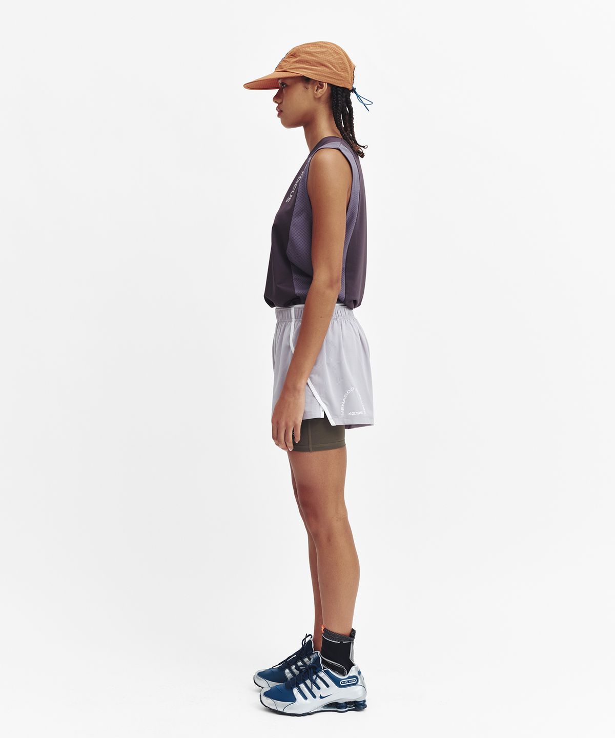 미나수(MENASOO) Mesh Runner Soft Shorts_Gray