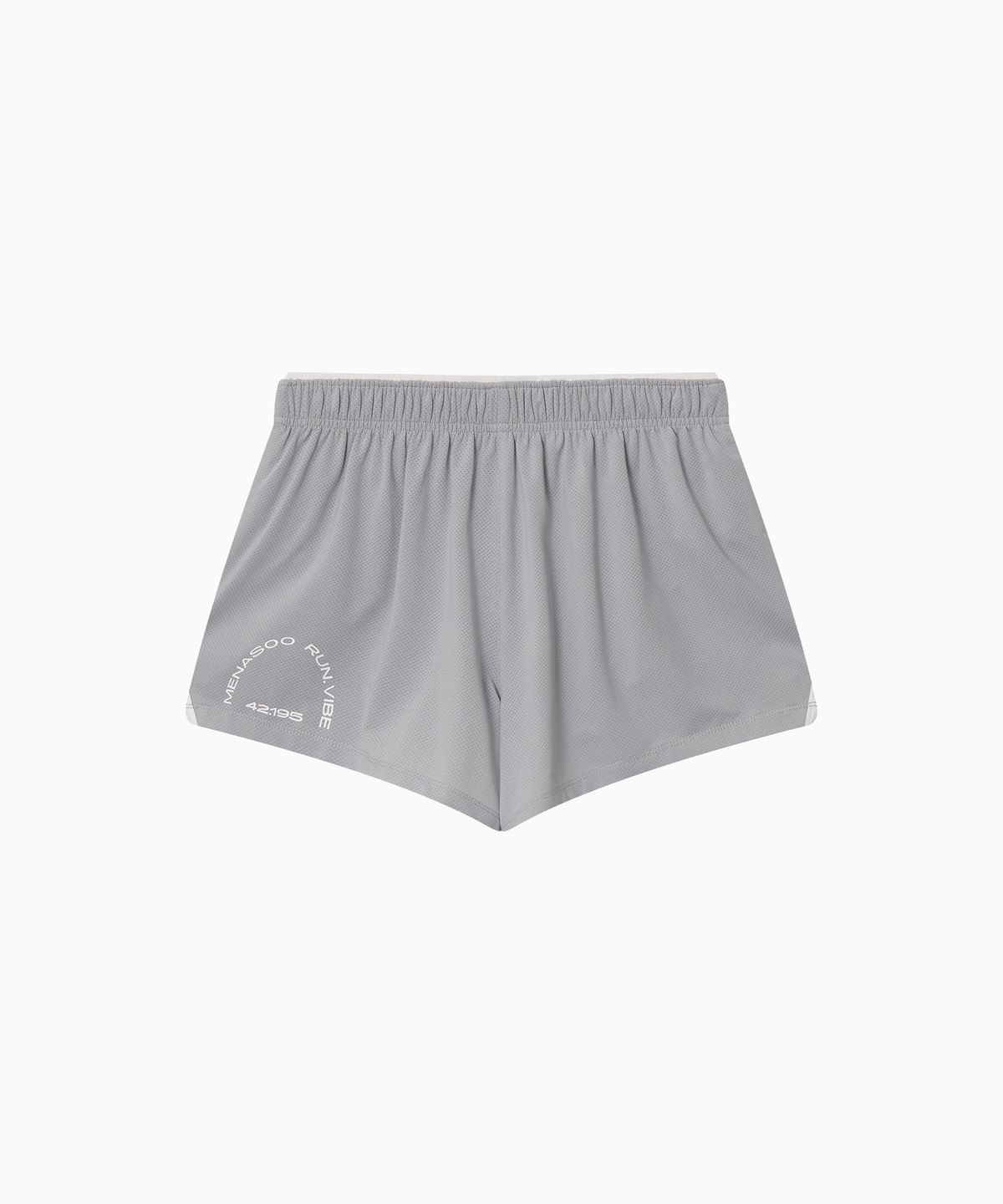 미나수(MENASOO) Mesh Runner Soft Shorts_Gray