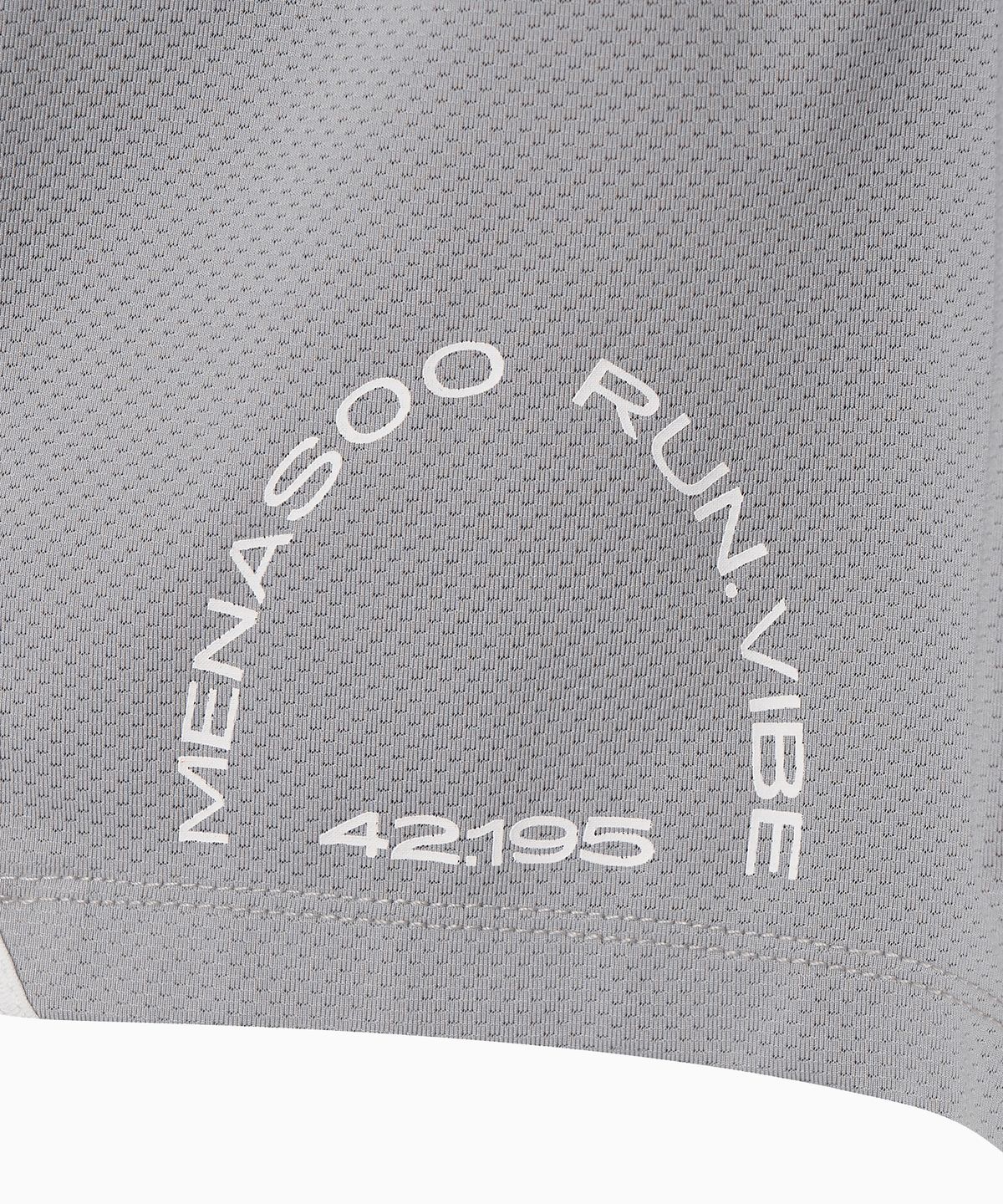 미나수(MENASOO) Mesh Runner Soft Shorts_Gray