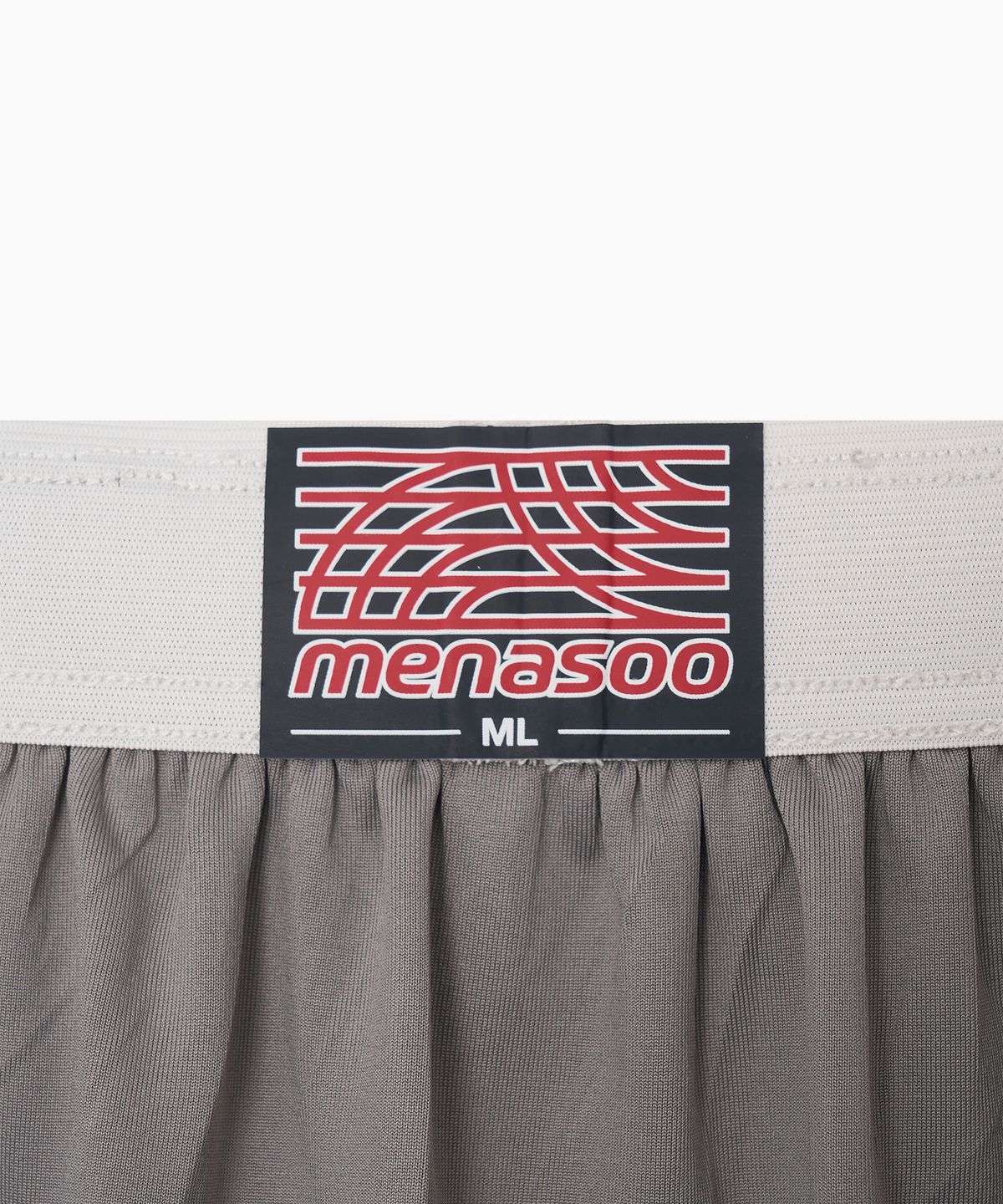 미나수(MENASOO) Mesh Runner Soft Shorts_Gray