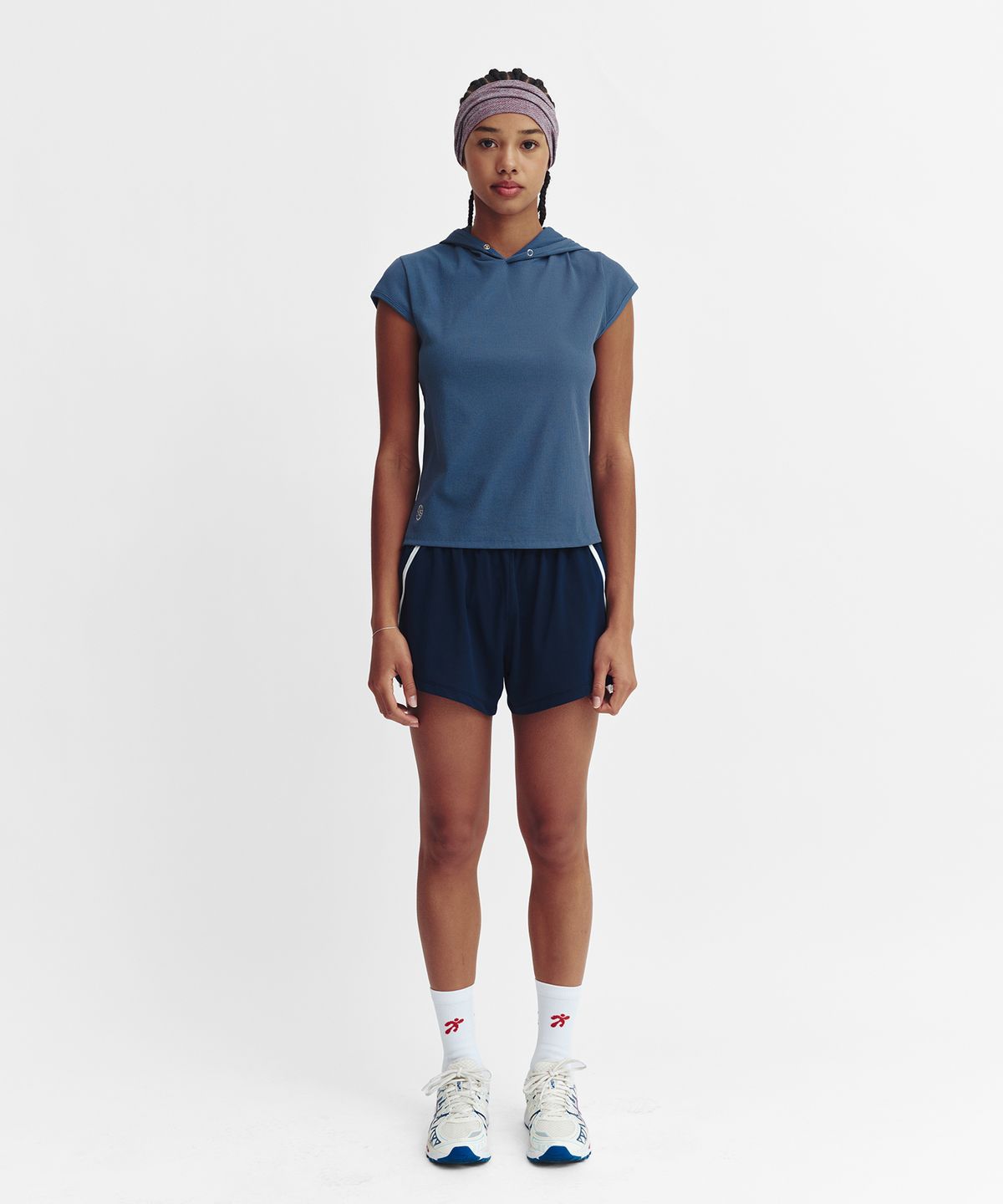 미나수(MENASOO) Mesh Runner Soft Shorts_Navy