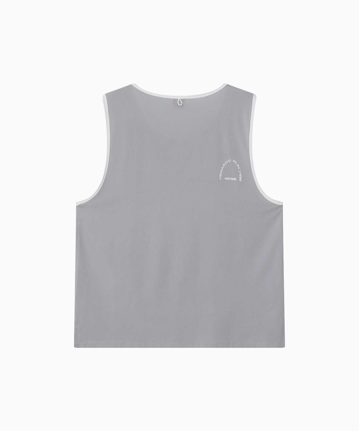 미나수(MENASOO) Mesh Runner Club Sleeveless Top_Gray