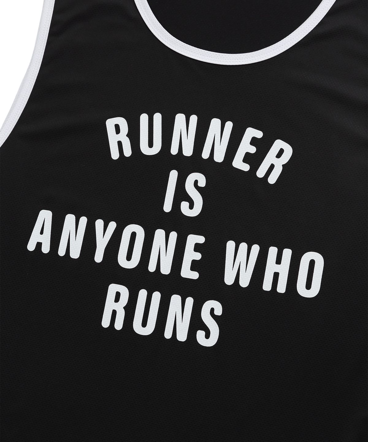 미나수(MENASOO) Mesh Runner Club Sleeveless Top_Black