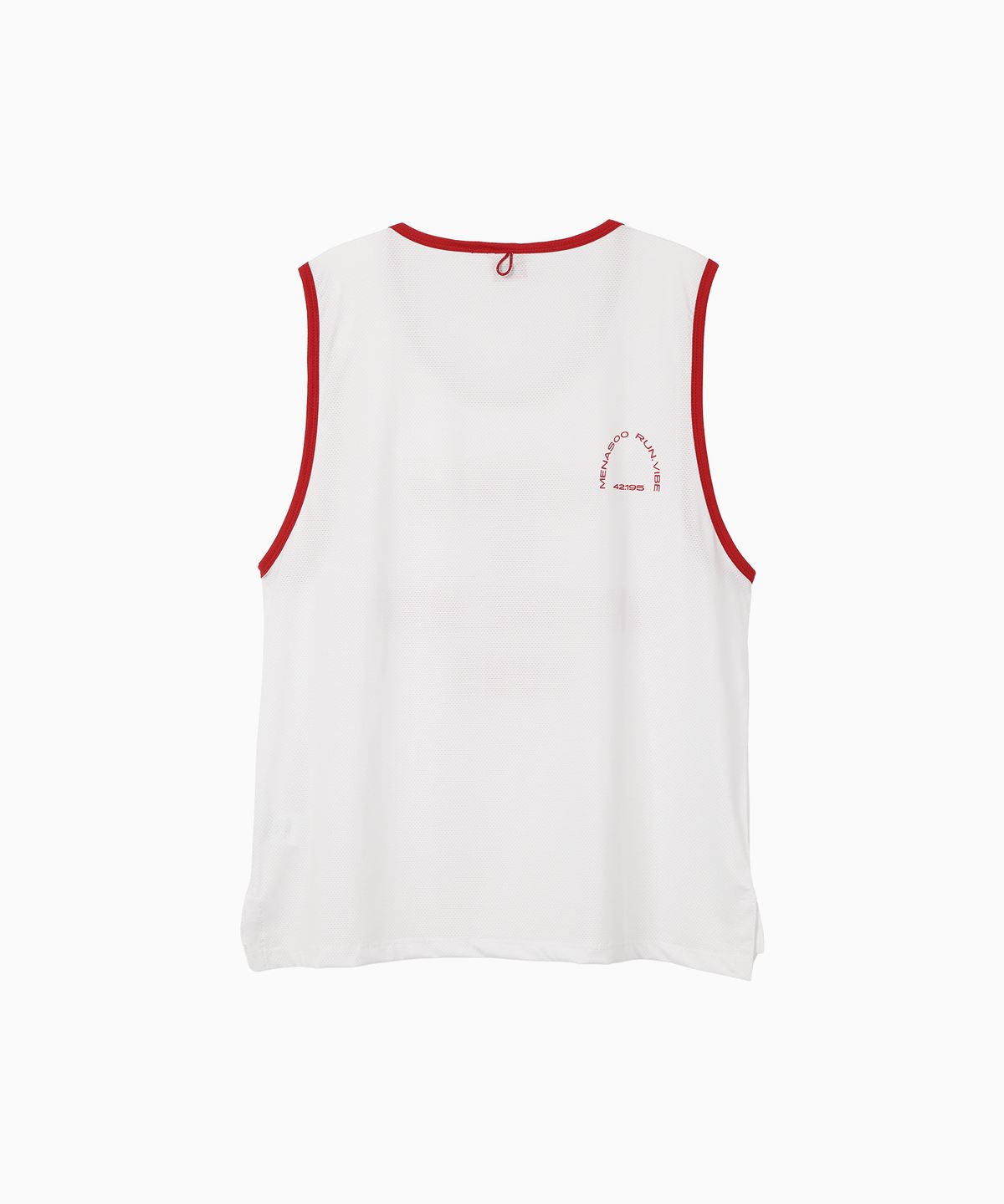 미나수(MENASOO) Mesh Runner Club Sleeveless Top_White