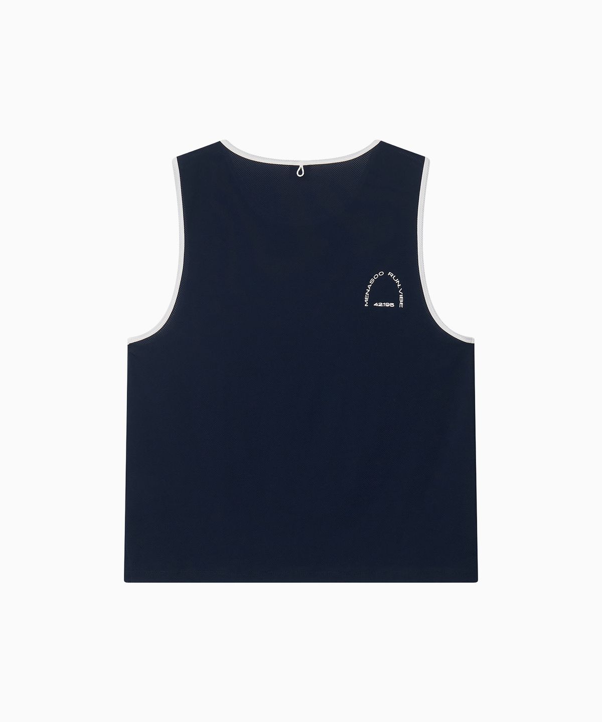 미나수(MENASOO) Mesh Runner Club Sleeveless Top_Navy