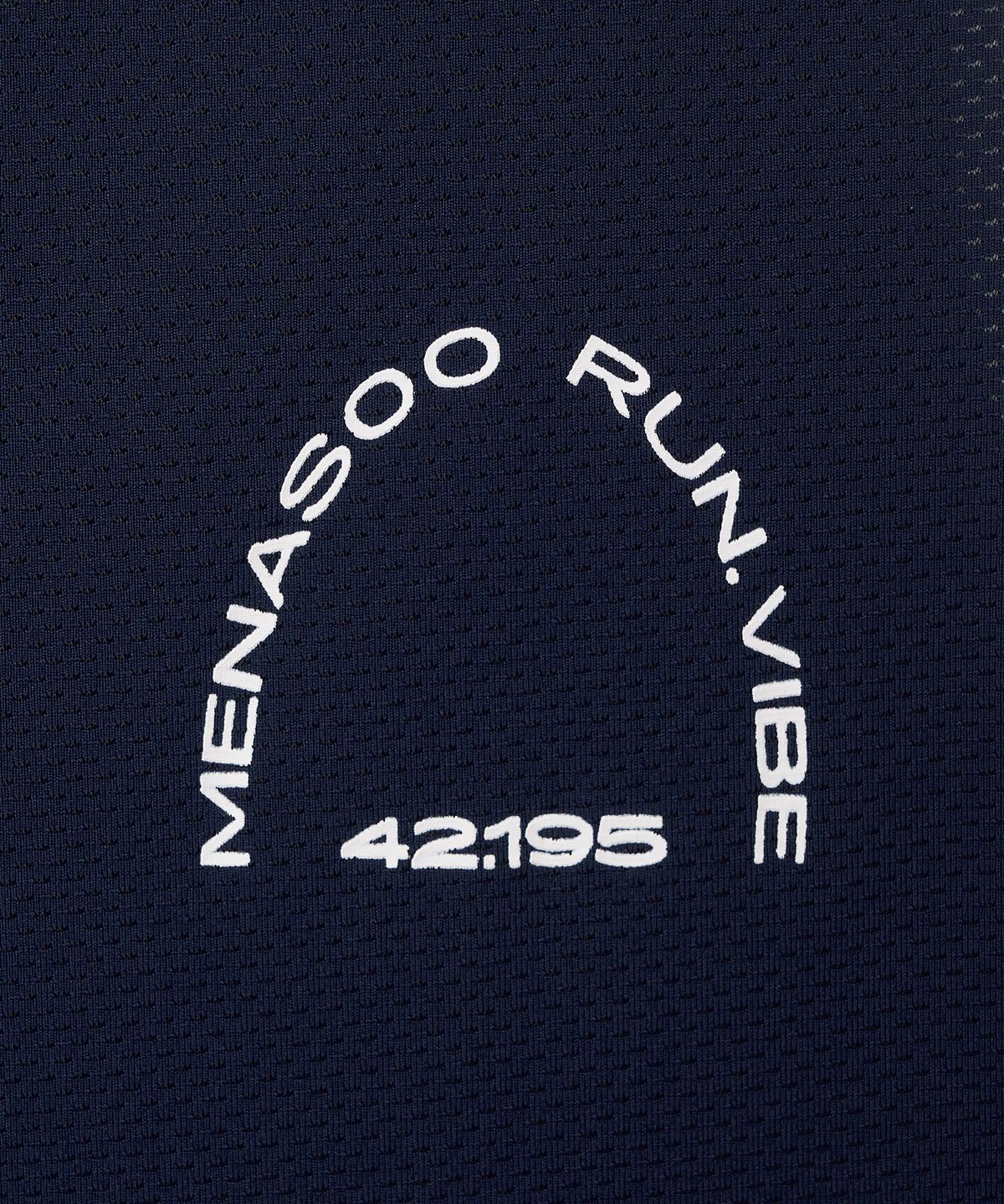 미나수(MENASOO) Mesh Runner Club Sleeveless Top_Navy