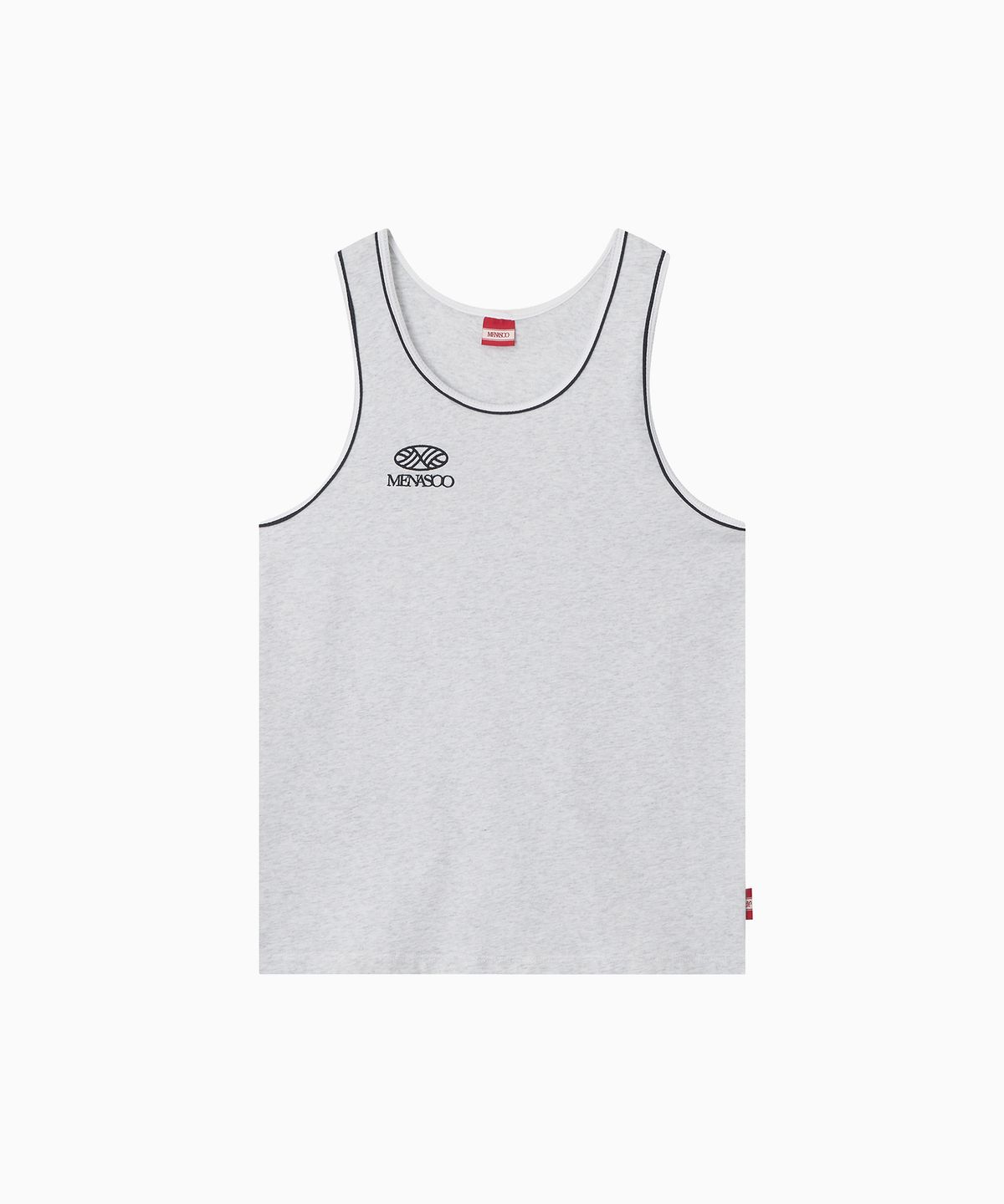 미나수(MENASOO) Signature Double Binding Sleeveless Top_Melange