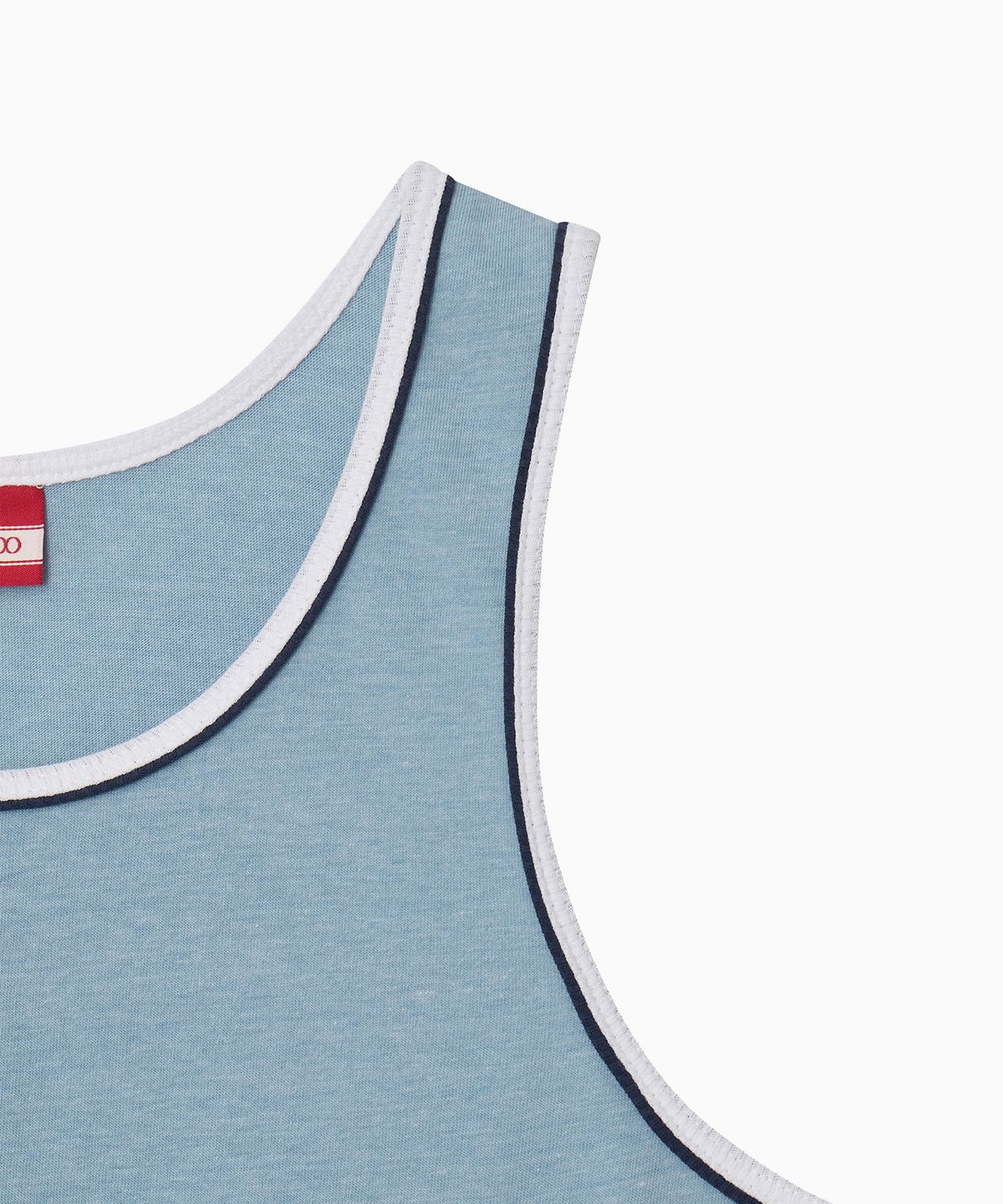 미나수(MENASOO) Signature Double Binding Sleeveless Top_Skyblue