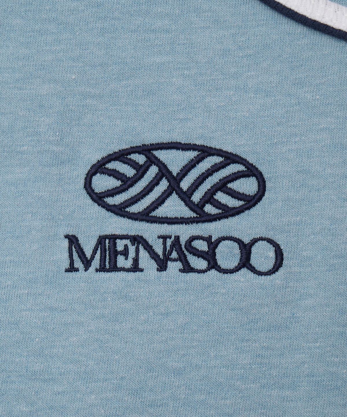 미나수(MENASOO) Signature Double Binding Sleeveless Top_Skyblue