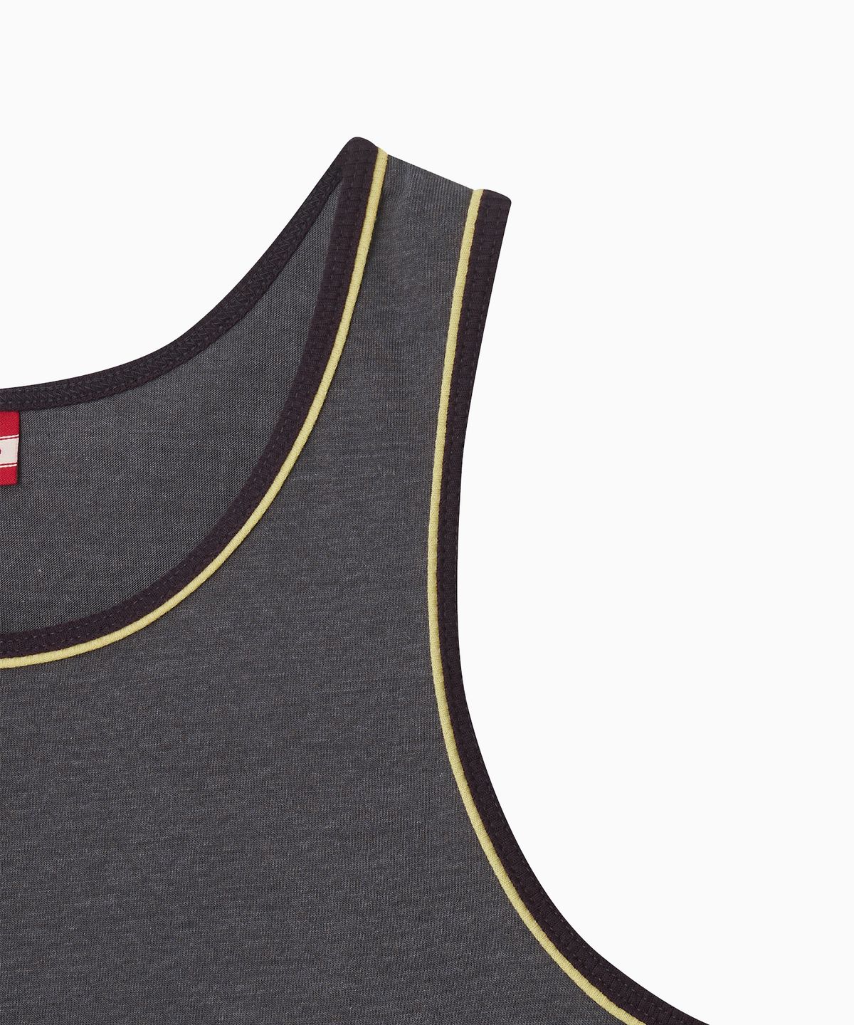 미나수(MENASOO) Signature Double Binding Sleeveless Top_Charcoal