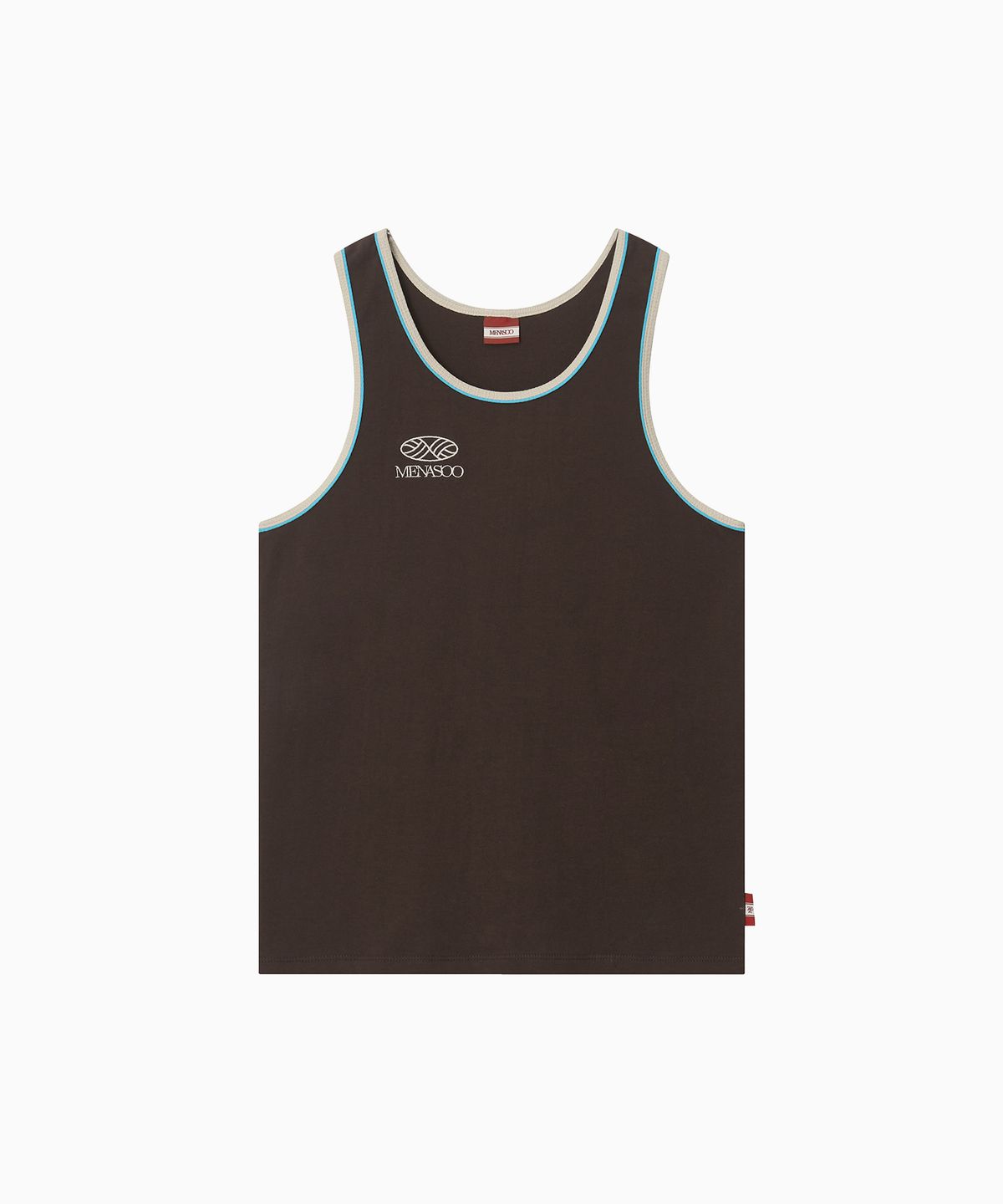 미나수(MENASOO) Signature Double Binding Sleeveless Top_Brown