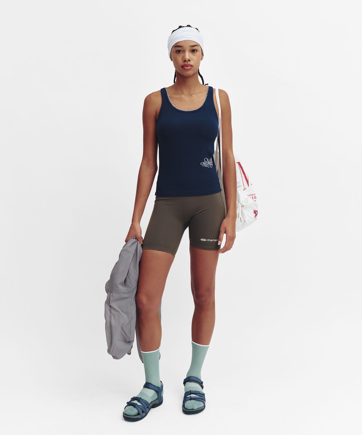 미나수(MENASOO) Soft Merrow Bra Top_Navy